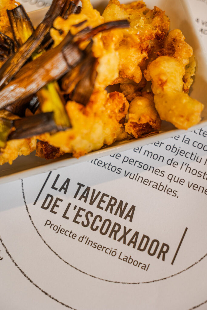 primer pla d'un plat de la Taverna de l'Escorxador, representant la gastronomia amb impacte social. primer pla d'un plat de la Taverna de l'Escorxador, representant la gastronomia amb impacte social.